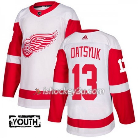 Børn NHL Detroit Red Wings Trøje Pavel Datsyuk 13 Adidas 2017-2018 Hvid Authentic